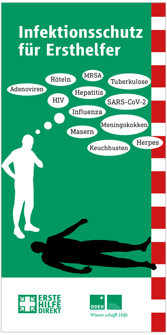 Informationsfaltblatt "Infektionsschutz für Ersthelfer"